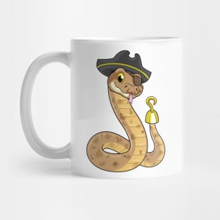 Snake as Pirate Hook hand & Eye patch Mug